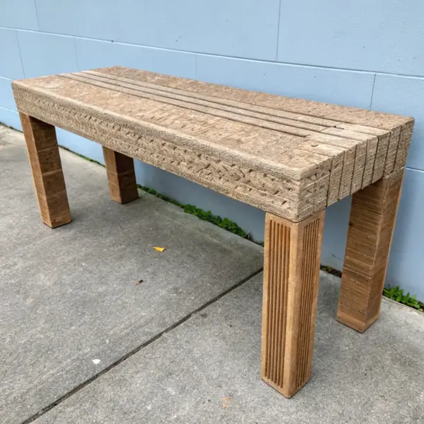 竹製ガーデンベンチ